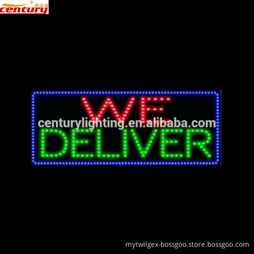 wholesale china factory WE DELIVER animated led sign